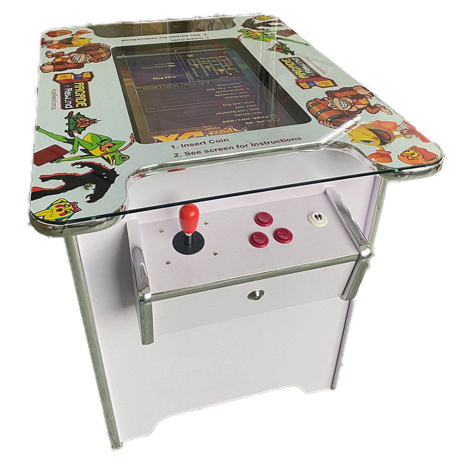 arcade rewind 60 game cocktail arcade machine