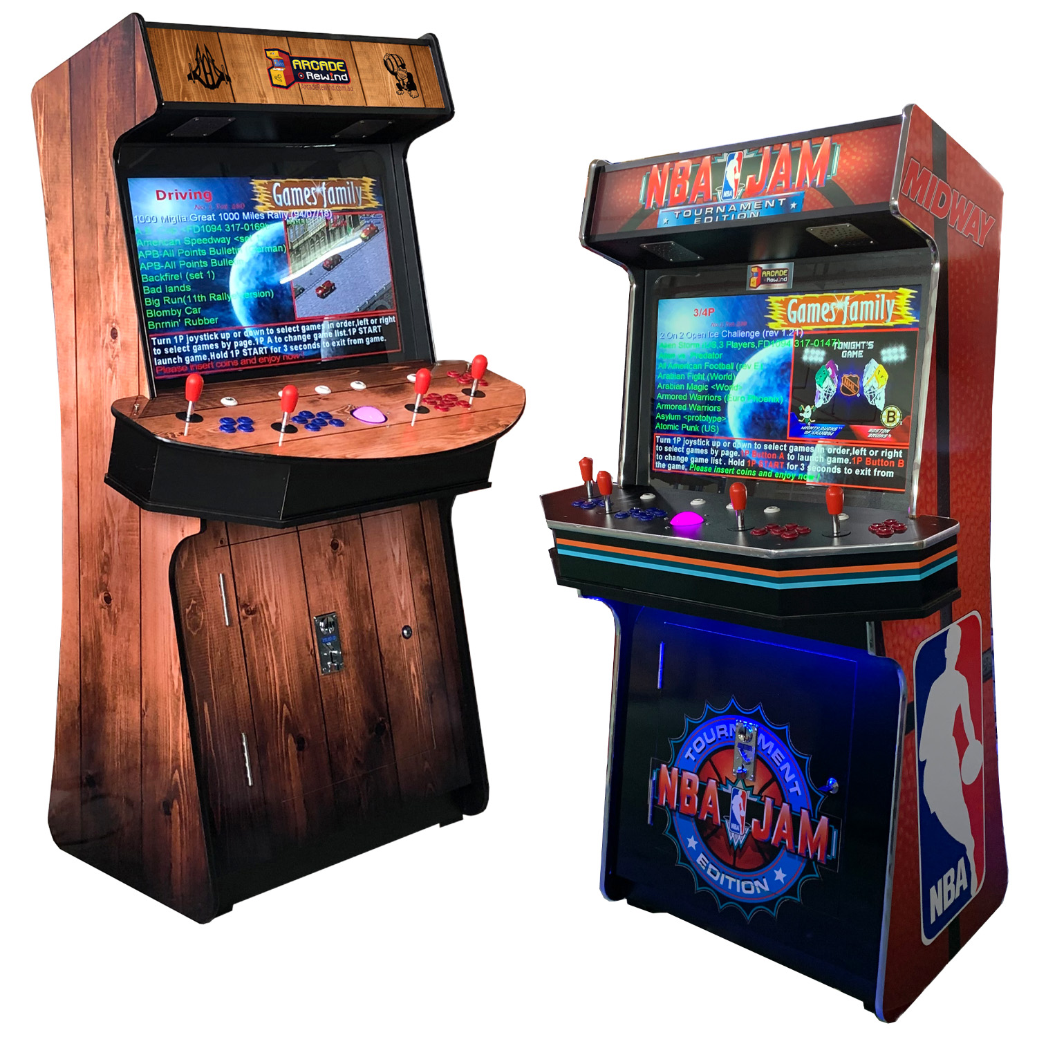 4700 Arcade Machine 4 Player Trackball Upright